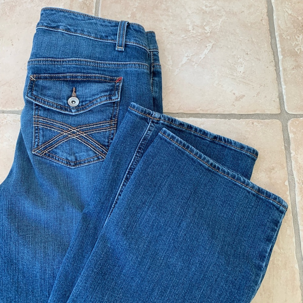 TOMMY HILFIGER Freedom Boot Cut Mid Rise Denim Jeans - Picture 7 of 9